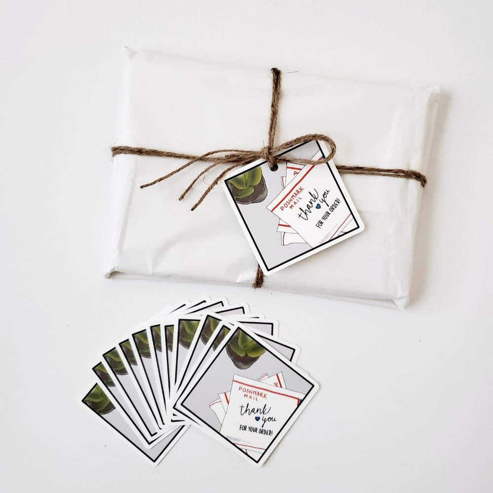 LB001 NOTE CARDS Thank You for Your Order Poshmark Mail Packages [Price Firm]